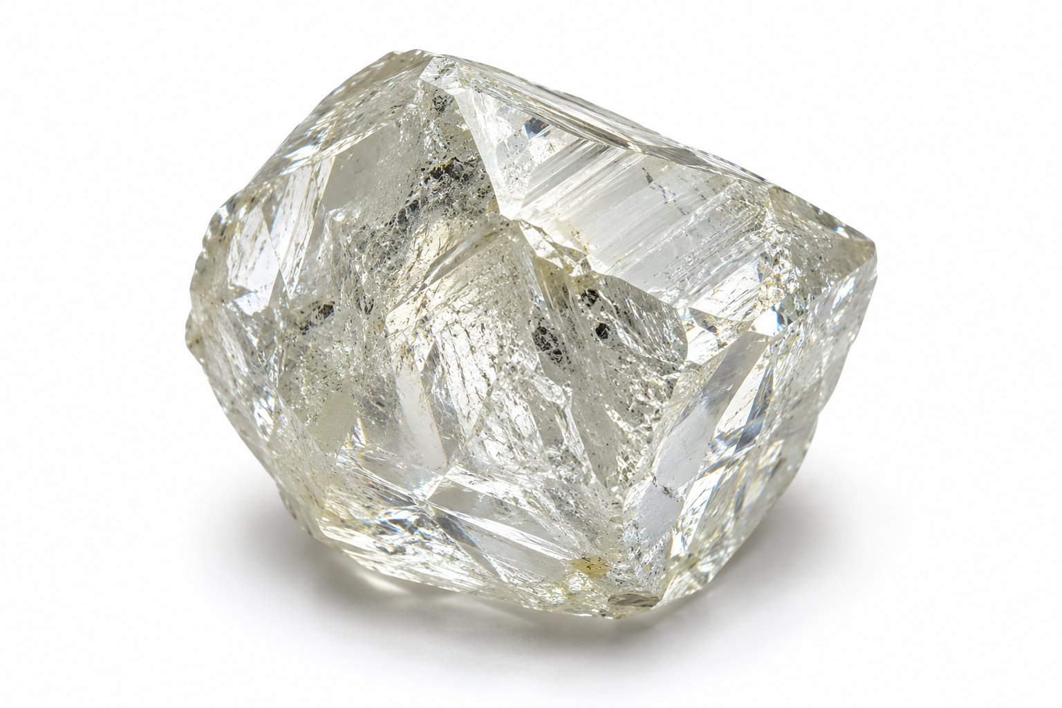 Roher Diamant-Kristall mit natürlicher Oktaeder-Kristallform