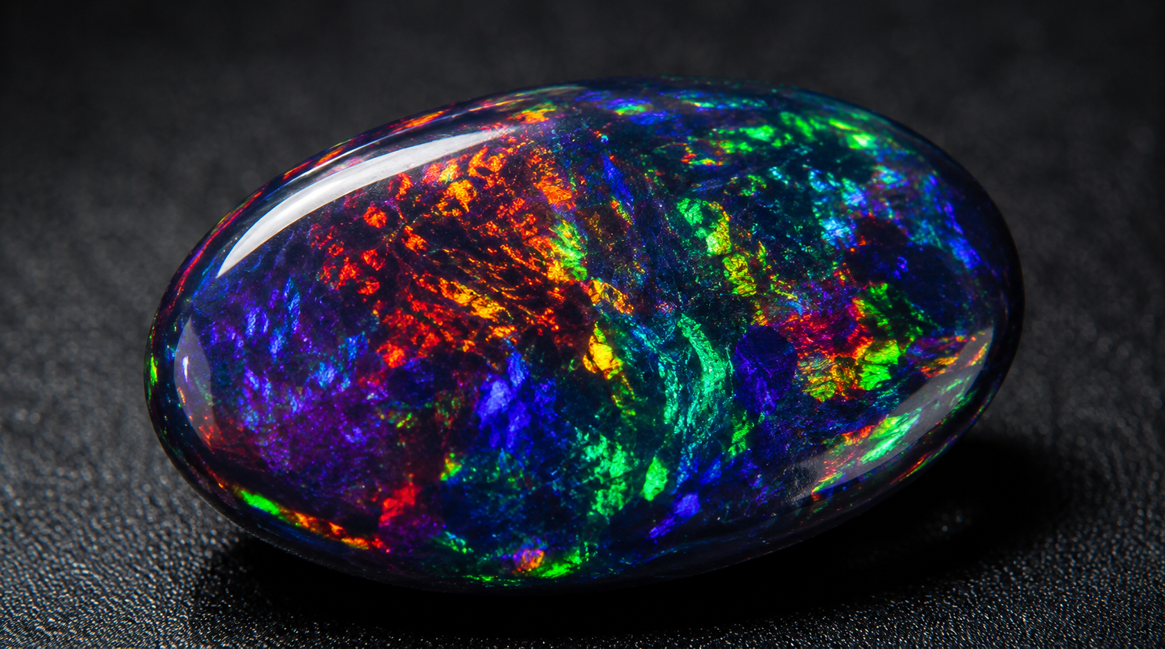 Opal mit lebhaftem Multicolor-Farbspiel