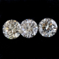 Preview: 3 fluoreszierende Brillanten 0.12 Ct, VVS-IF, EX/EX/EX