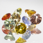Preview: 1 Ct Saphire im Brillantschliff, 3 mm