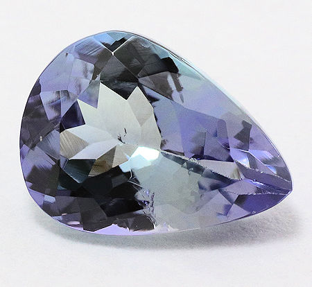 Bicolor Tansanit mit 1.22 Ct, unbehandelt