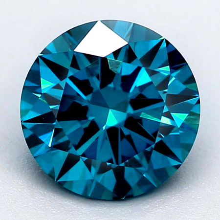 4 blaue Brillanten mit 0.7 - 0.9 mm, SI