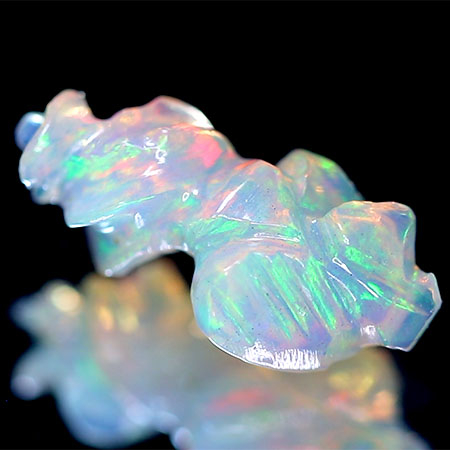 Gravierter Welo Opal-Kristall mit 5.08 Ct