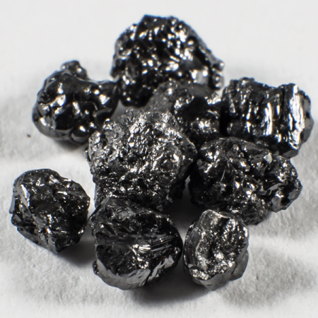9 Stück Schwarze Rohdiamanten mit 0.79 Ct