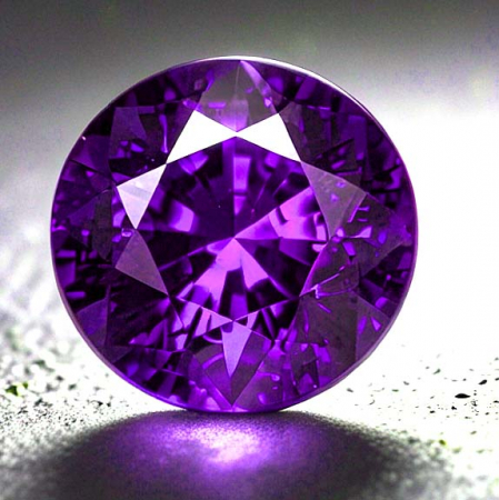 Brasilianischer Amethyst mit 8.5 mm, AAA Grade