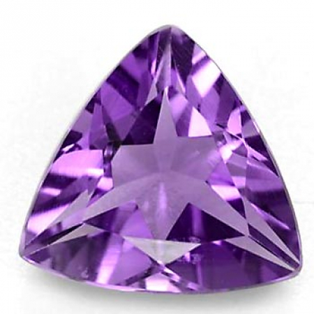 Amethyst 7 mm im Trilliantschliff