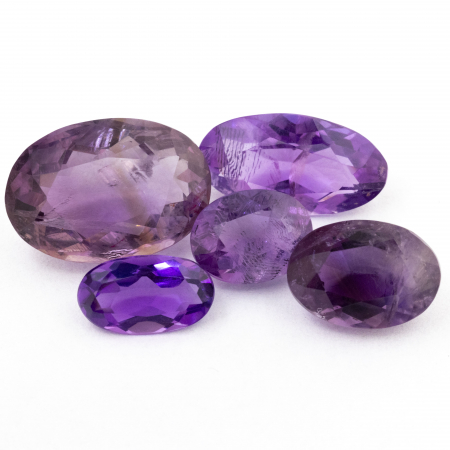 5 Amethyste mit 20.77 Ct