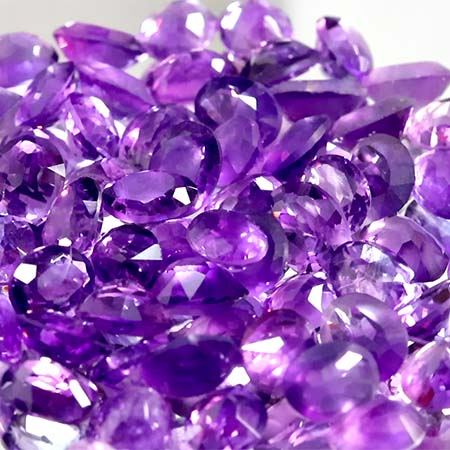 80.89 Ct Amethyste, teilgeschliffen