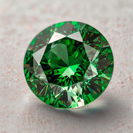 Grüner Brillant mit 0.315 Ct, VVS
