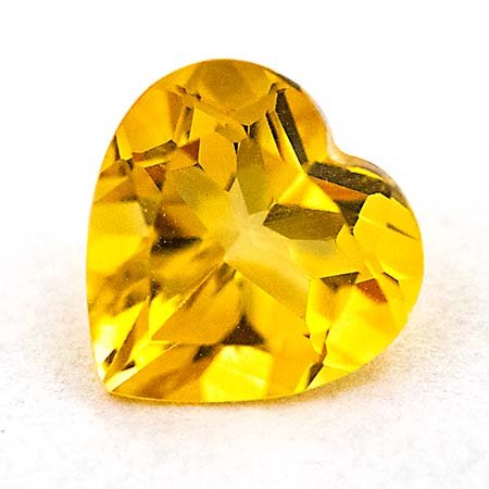 Citrin-Herz mit 1.30 Ct