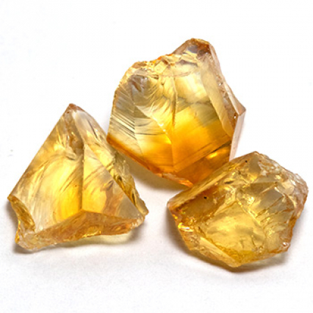 3 Citrin Kristalle mit 17.18 Ct