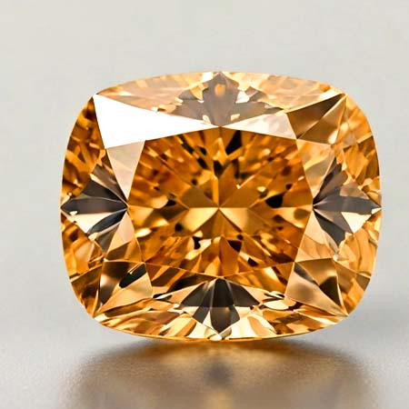 Gelber Diamant im Cushionschliff mit 0.19 Ct