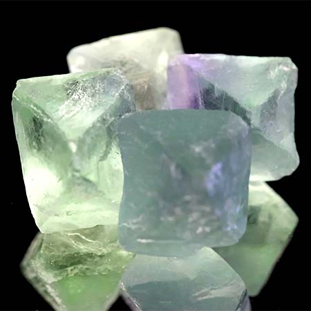 Fluorit Kristalle mit 97.24 Ct