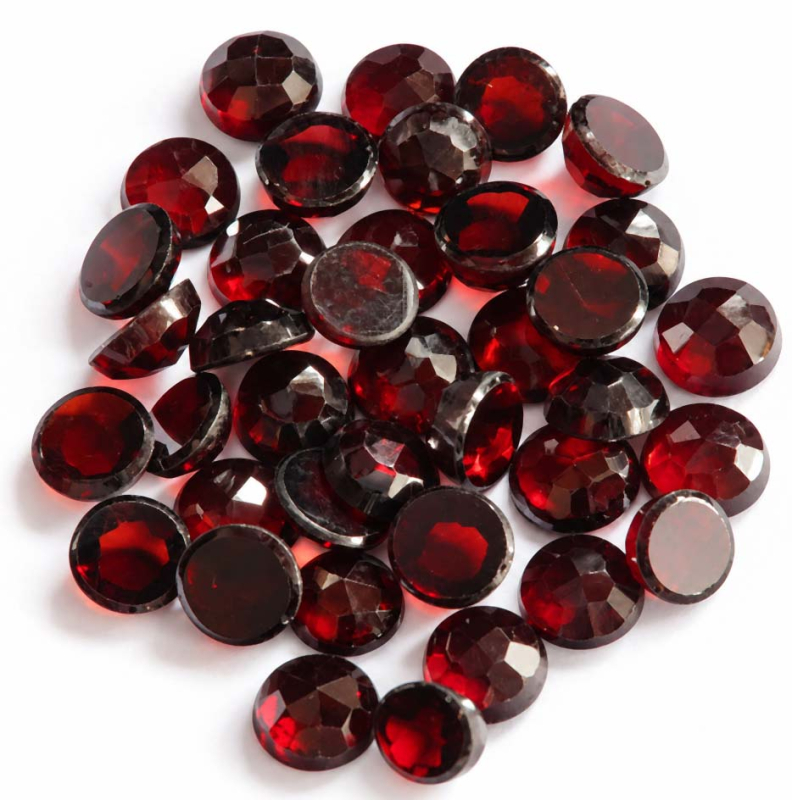 Granat 4.5 mm im Rosenschliff - Granat RC
