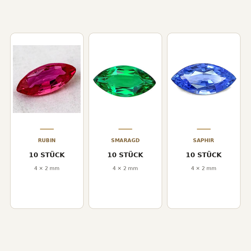 Rubine (mehr als 90%) und Saphire mit 6.15 Ct - Korunde Ct