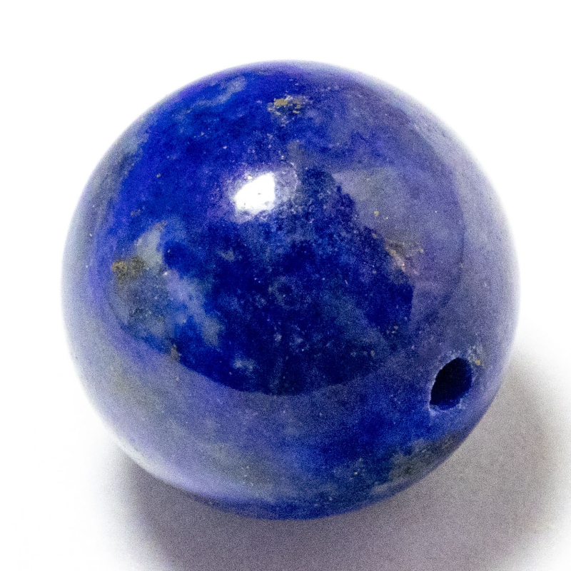 Lapislazuli mit Pyrit Perle 12mm