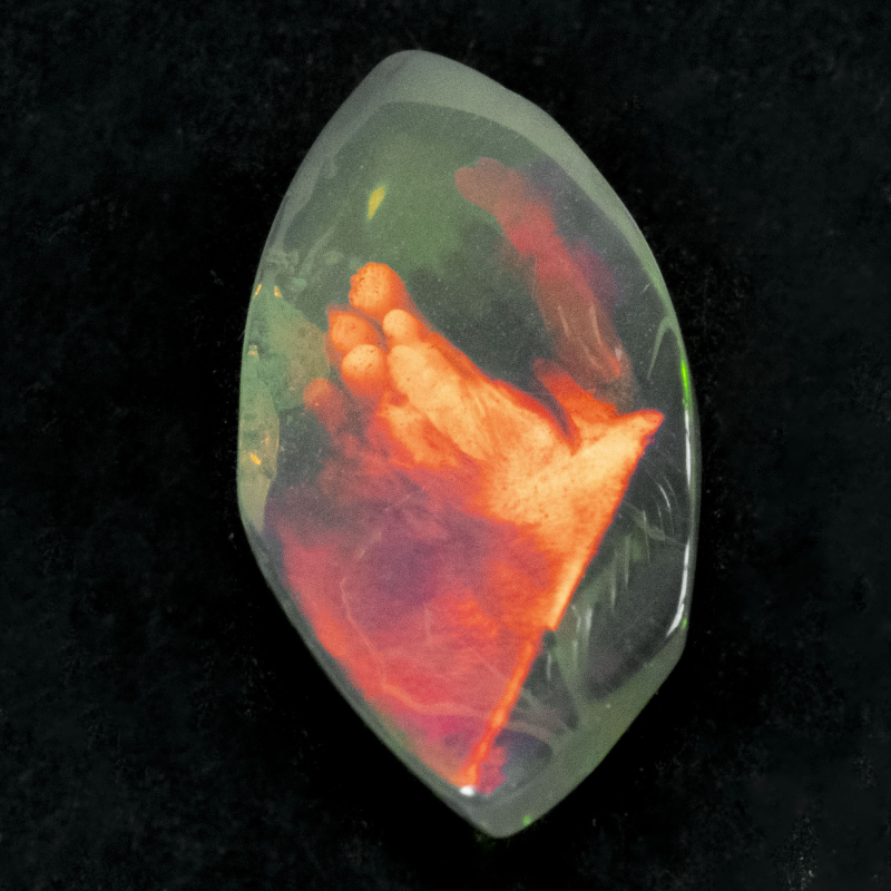 2 Welo Opal Scheiben mit 1.55 Ct, poliert - Opale