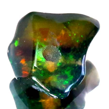 Schwarzer Welo Opal Anhänger mit 1.70 Ct, gebohrt