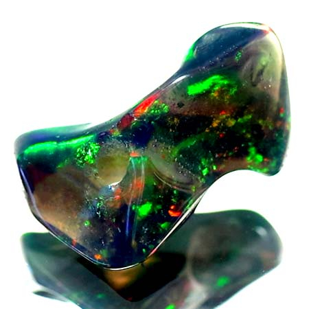 Schwarzer Welo Opal Anhänger mit 1.81 Ct, gebohrt