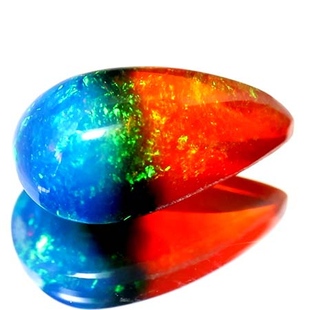 Bicolor Opal mit 3.31 Ct, AAA Grade