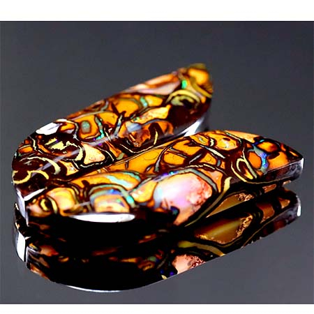 Koroit Boulder Opal Paar mit 40.18 Ct
