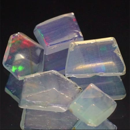 5 Welo Opal Scheiben mit 1.94 Ct, poliert