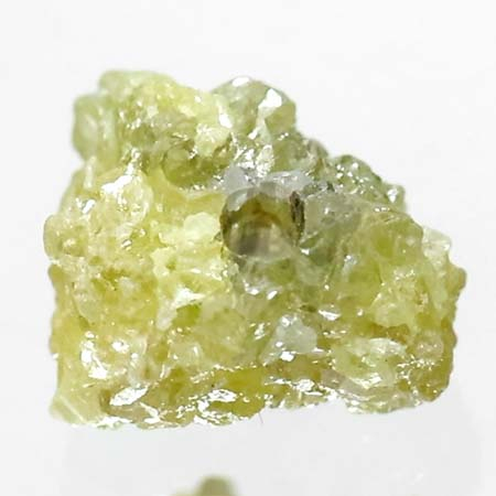 Gelber Rohdiamant 1.00 Ct, gebohrt