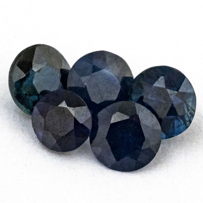 5 Saphire 1.10 Ct