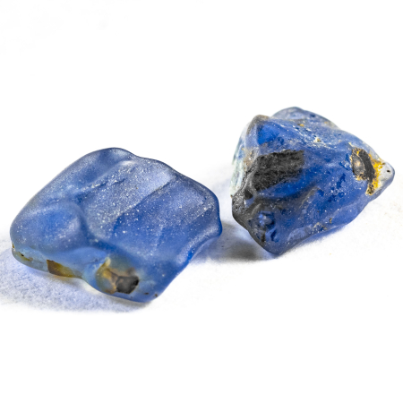 Saphir Kristalle mit 1.48 Ct, Schleifqualität