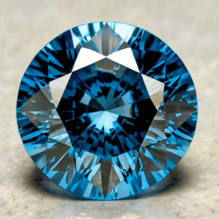 Burma Spinell mit 0.38 Ct Brillantschliff, unbehandelt