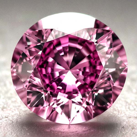 Burma Spinell mit 0.40 Ct Brillantschliff, unbehandelt