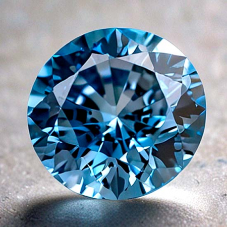 Burma Spinell mit 0.43 Ct Brillantschliff, unbehandelt