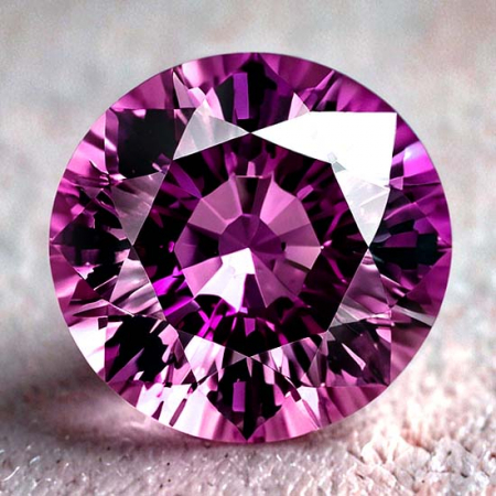 Burma Spinell mit 0.52 Ct Brillantschliff, unbehandelt