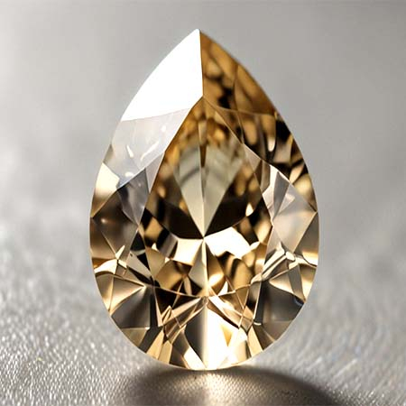 Gelber Tansanit mit 0.32 Ct