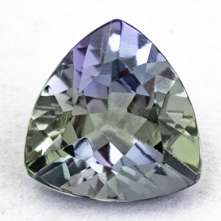 Bicolor Tansanit mit 0.72 Ct, unbehandelt