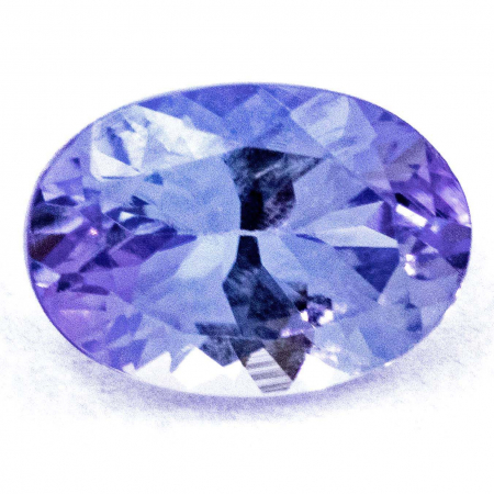 Augenreiner Tansanit mit 0.99 Ct, AA Grade