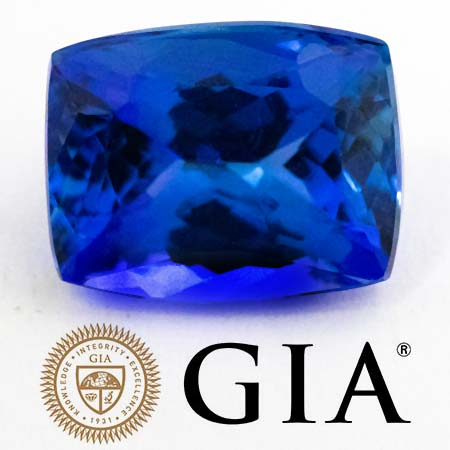 Tansanit mit 5.02 Ct, AAA Grade, GIA zertifiziert