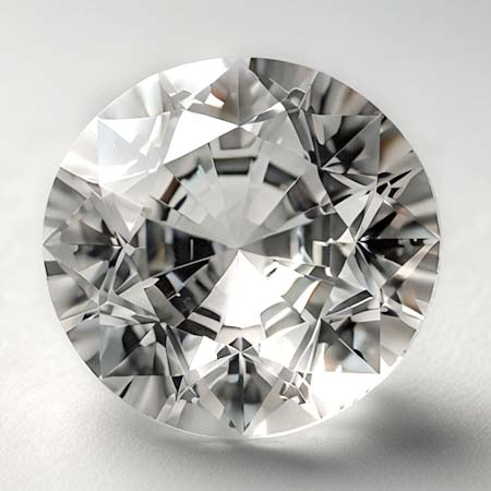 Weisser Topas mit 11 mm