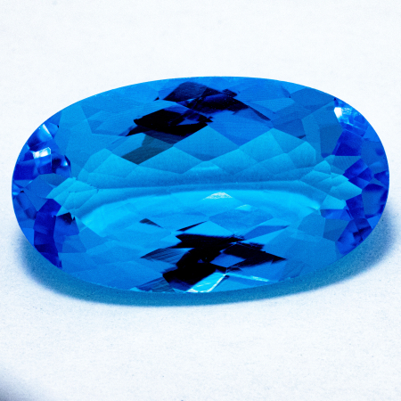 Topas in Swiss Blue mit 16.76 Ct, AAA Grade, sehr leicht beschädigt