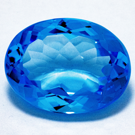 Topas in Swiss Blue mit 25.60 Ct, AAA Grade