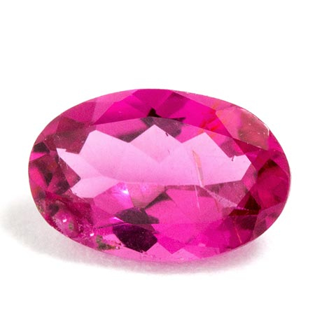 Pink Turmalin mit 6 x 4 mm, Ovalschliff