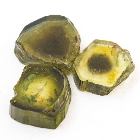 3 Polierte Multicolor Turmalinscheiben mit 2.31 Ct
