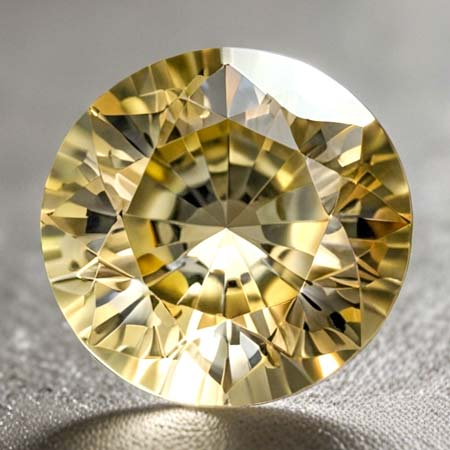 Gelber Tansanit mit 0.45 Ct