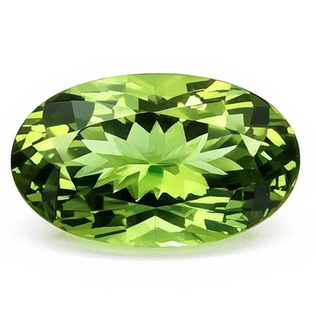 Grüner Turmalin mit 5 x 3 mm