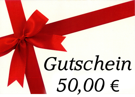 Geschenkgutschein über 50,00 Euro
