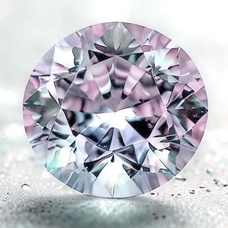Pinkvioletter Tansanit mit 0.87 Ct