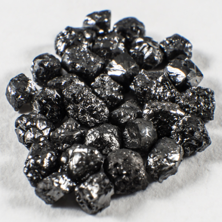 30 Stück Schwarze Rohdiamanten mit 2.47 Ct