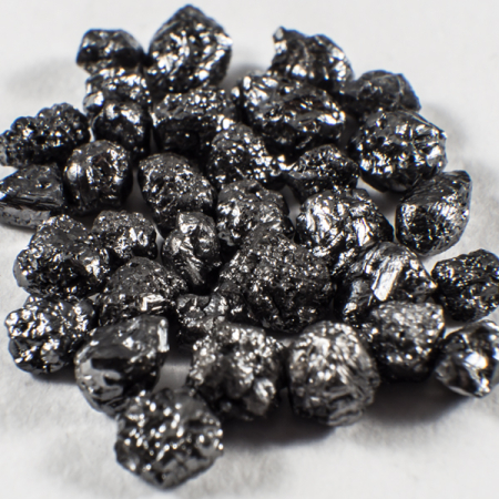 32 Stück Schwarze Rohdiamanten mit 3.16 Ct