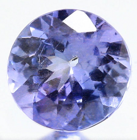 Bicolor Tansanit mit 0.77 Ct, unbehandelt