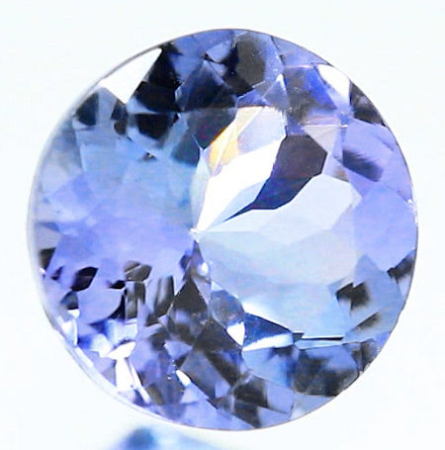 Bicolor Tansanit mit 0.84 Ct, unbehandelt